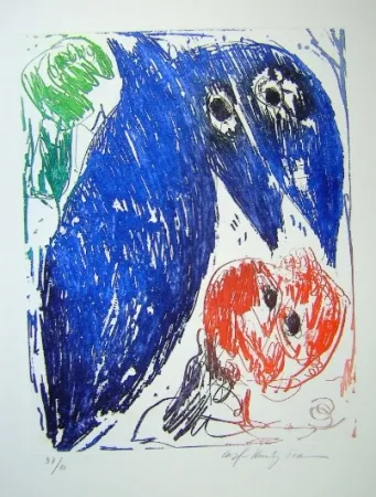 Aguatinta Pedersen - L'Ile d'elle VI