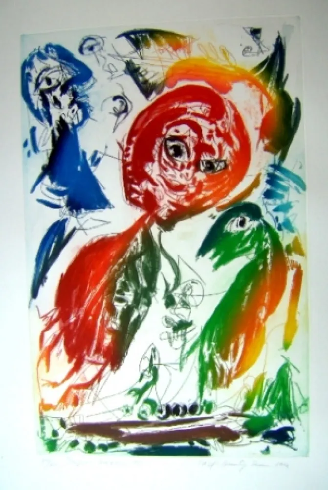 Aguatinta Pedersen - Tempete nocturen