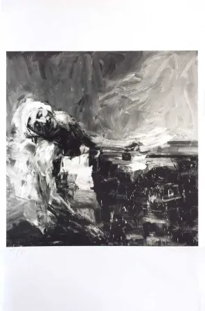 Litografía Pei-Ming - Marat