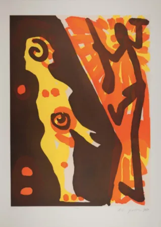 Aguafuerte Y Aguatinta Penck - Serie I Rächer