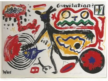 Serigrafía Penck - Was ist Gravitation