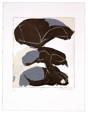 Litografía Péneau - A storm to come