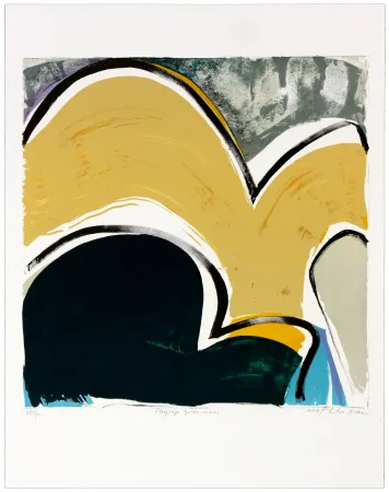 Litografía Péneau - Paysage Grosso-modo