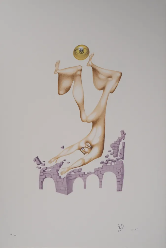 Litografía Pérahim - L'Alphabet Hébreu : Attachement au passé