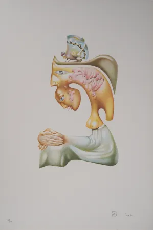 Litografía Pérahim - L'Alphabet Hébreu : Concorde