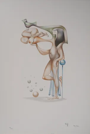 Litografía Pérahim - L'Alphabet Hébreu : Maternité Egyptienne