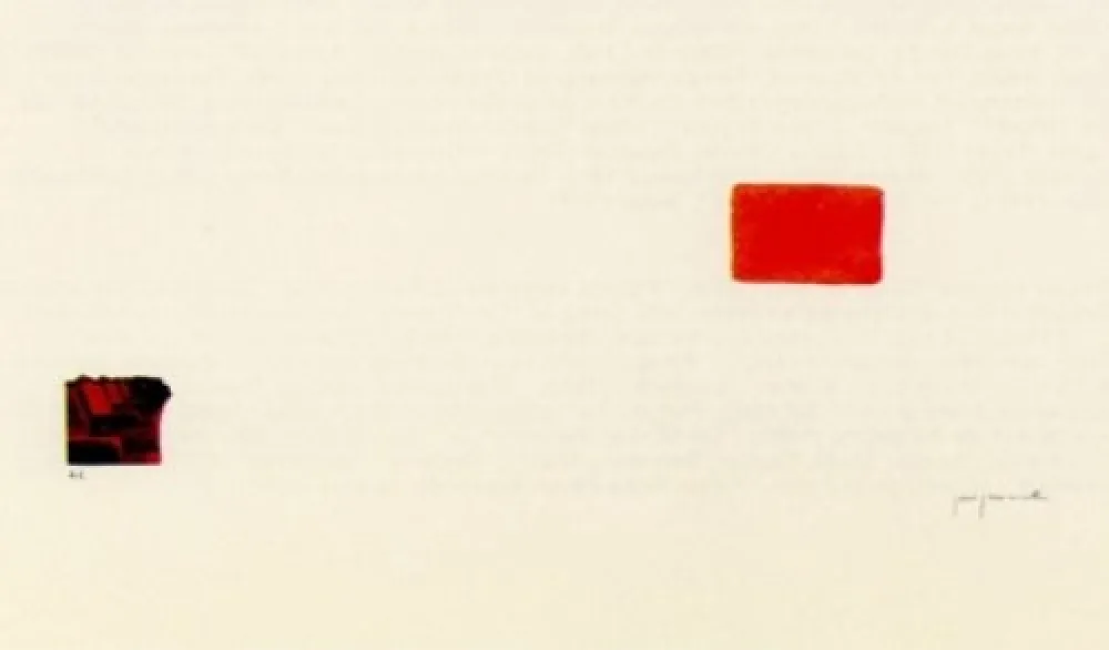 Litografía Perejaume - El bosc a casa-3