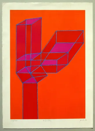 Litografía Perilli - Composizione