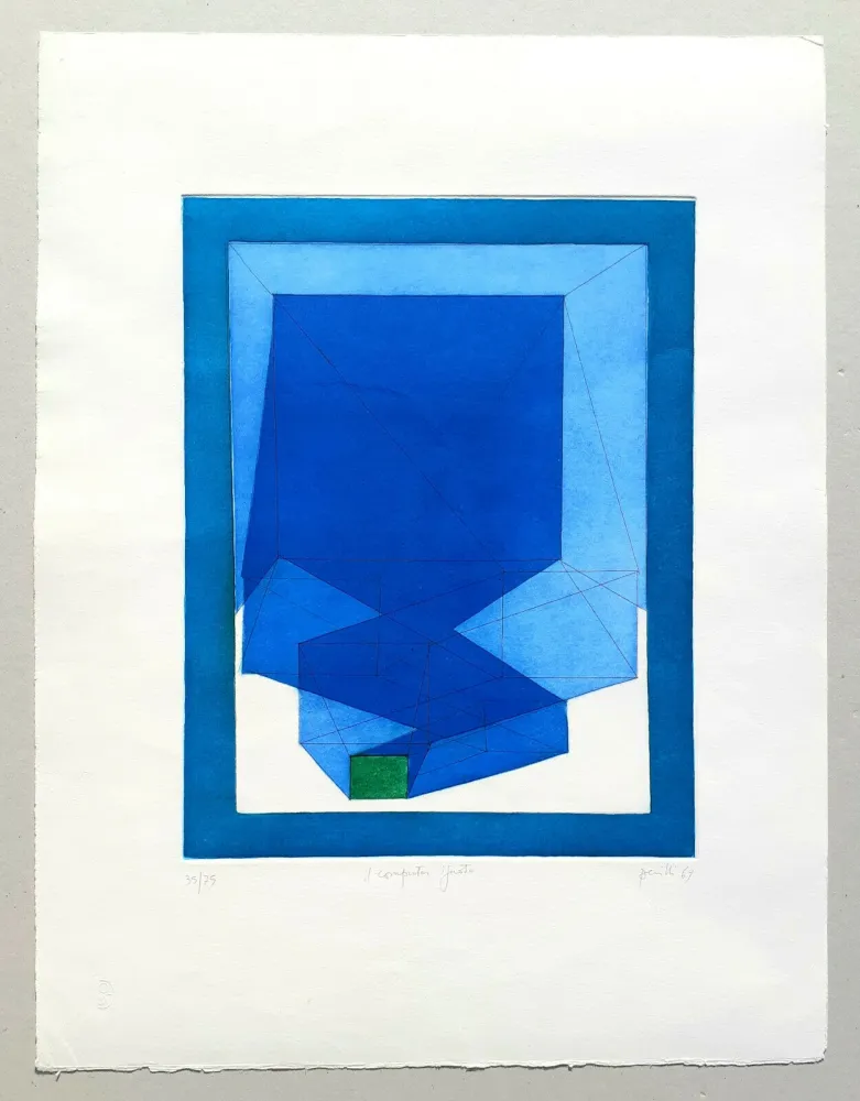 Aguatinta Perilli - Il computer ignoto