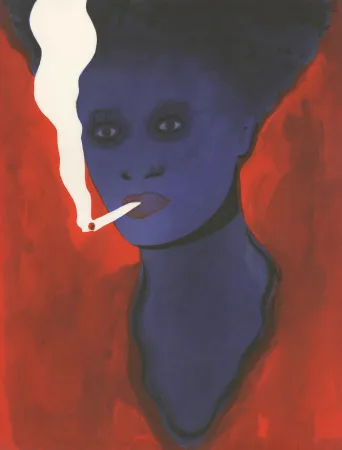 Aguatinta Pétrovitch - Fumeuse