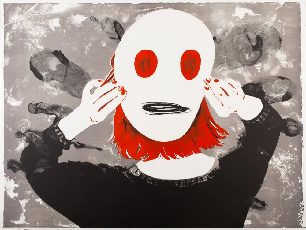 Litografía Pétrovitch - Masque