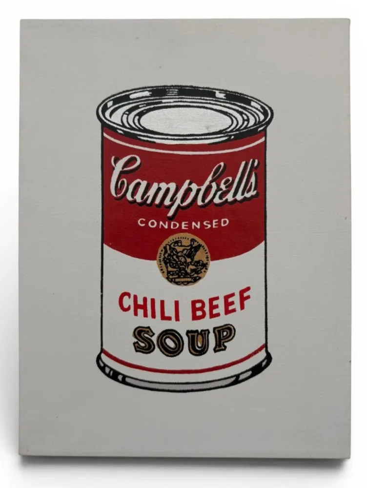 Múltiple Pettibon - Andy Warhol, Campell’s Soup, Chili Beef