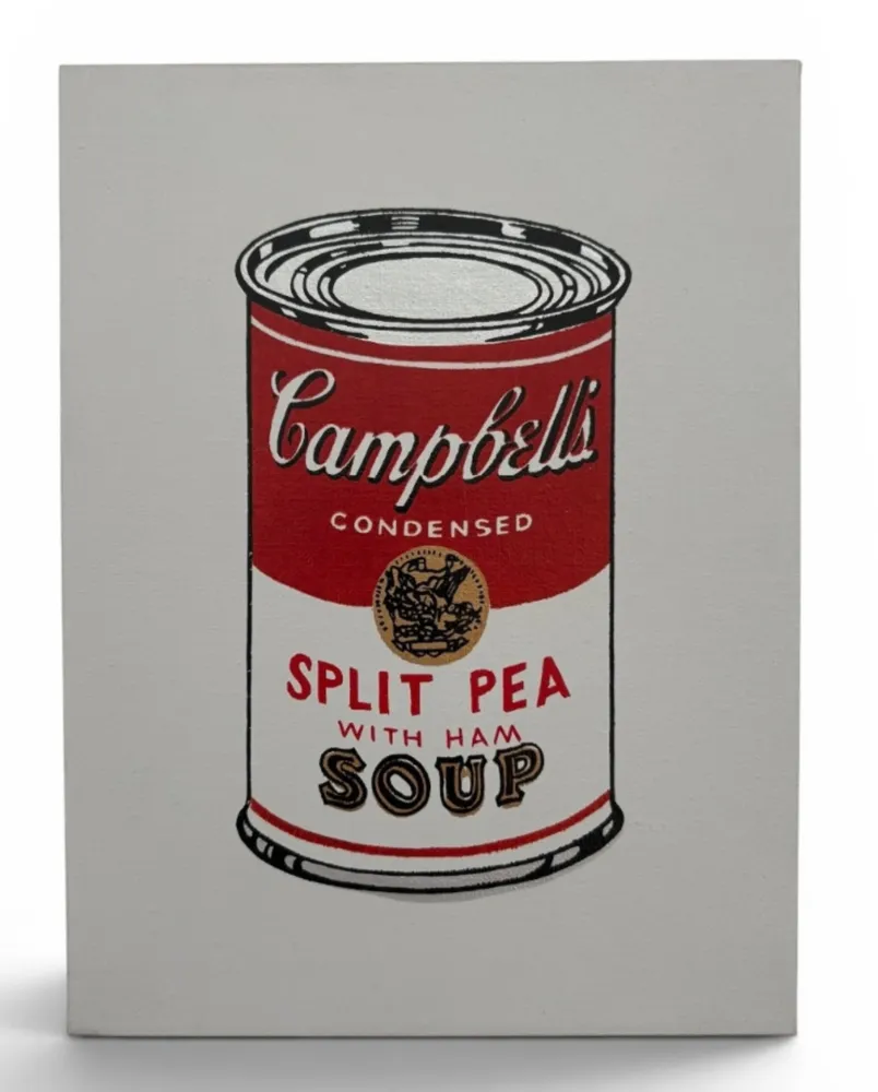 Múltiple Pettibon - Andy Warhol, Campell’s Soup, Split Pea