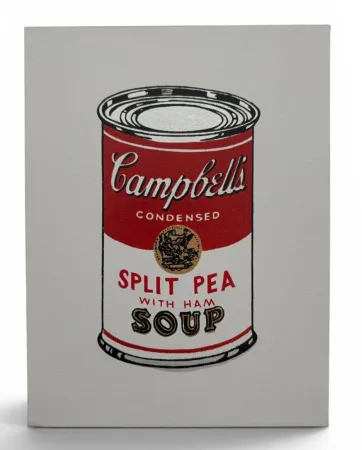 Múltiple Pettibon - Andy Warhol, Campell’s Soup, Split Pea