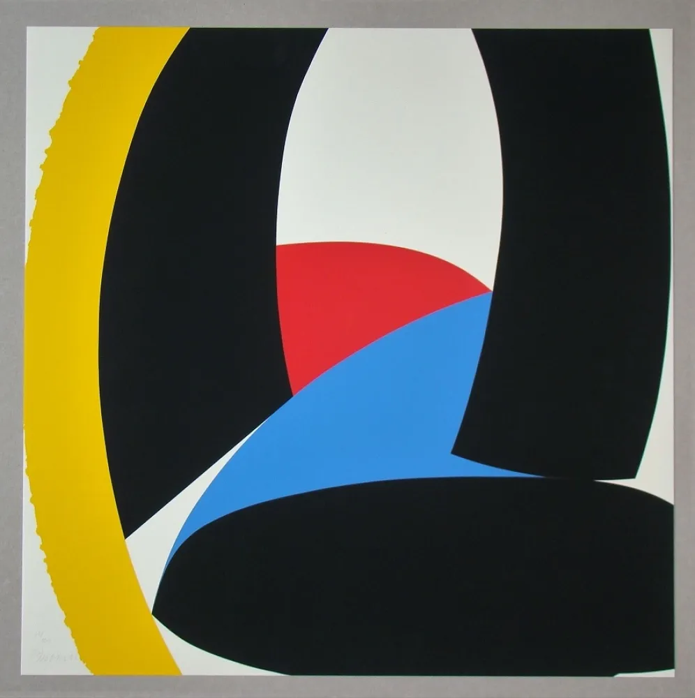 Serigrafía Pfahler - Konkrete Komposition 93