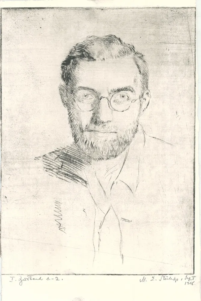 Aguafuerte Philipp - Selbstbildnis