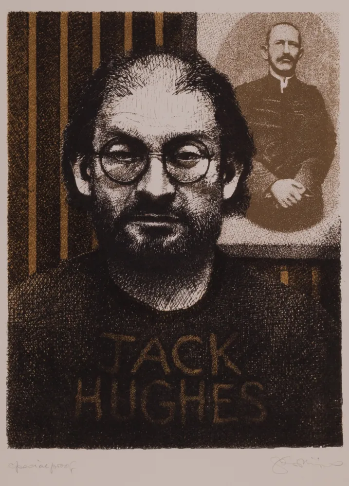 Litografía Phillips - Salman Rushdie as DIY Zola