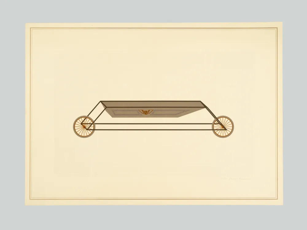 Litografía Piacentino - Vehicle sculpture. Wall sculpture (e)