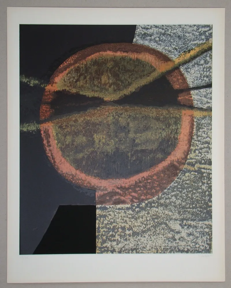 Serigrafía Piaubert - Composition V.-1964