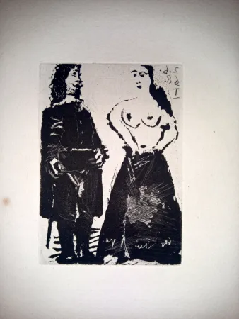 Aguatinta Picasso - 2 Junio 1968 I