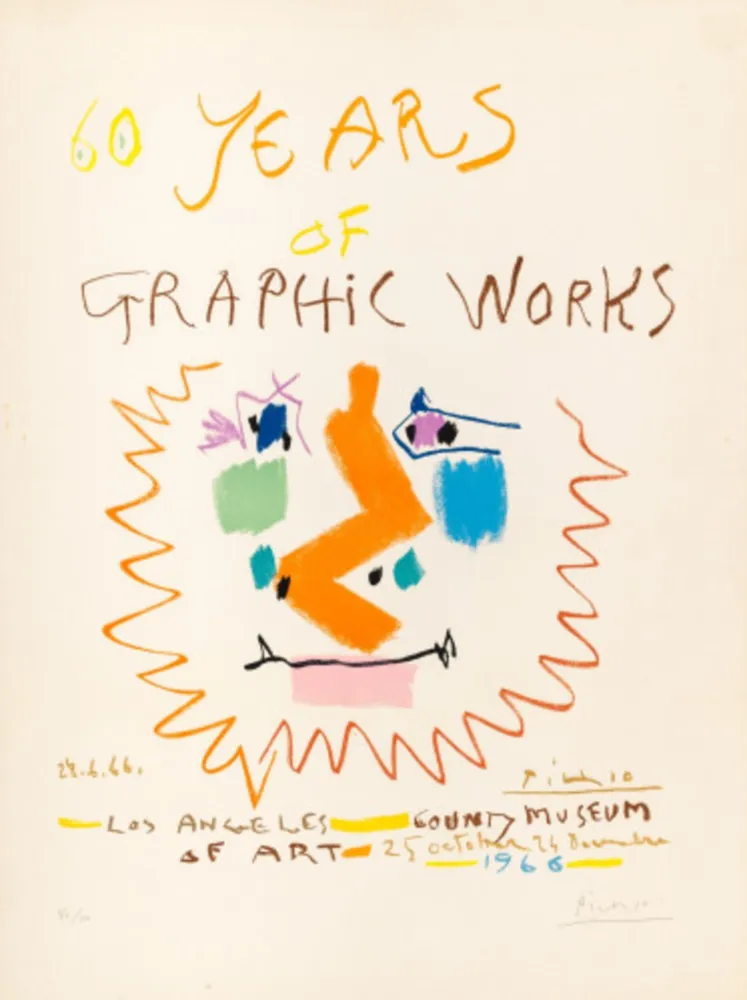 Litografía Picasso - 60 Years of Graphic Works