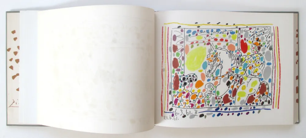 Litografía Picasso - A Los Toros with 4 original lithographs