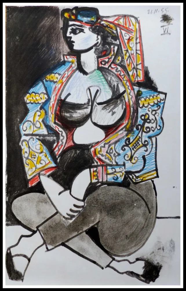 Litografía Picasso (After) - CAHIER DE LA CALIFORNIE IX