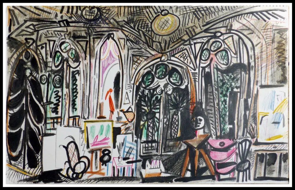 Litografía Picasso (After) - CARNET DE CALIFORNIE XIII