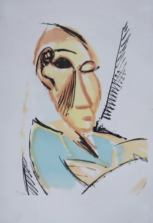 Litografía Picasso (After) - Étude pour Les Demoiselles d'Avignon, 1946