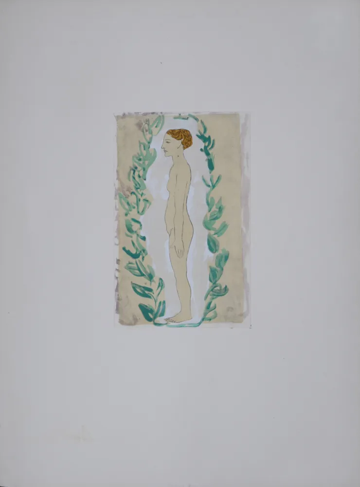 Pochoir Picasso (After) - Femme nue debout, 1962