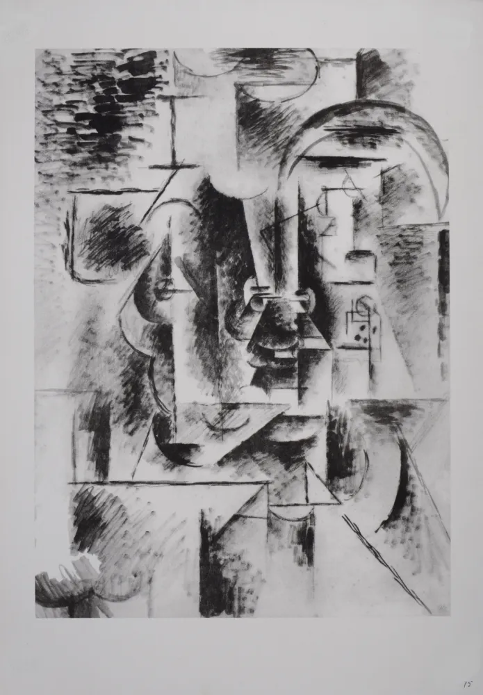 Litografía Picasso (After) - Homme à la pipe, 1946