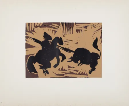 Linograbado Picasso (After) - Pique, 1962