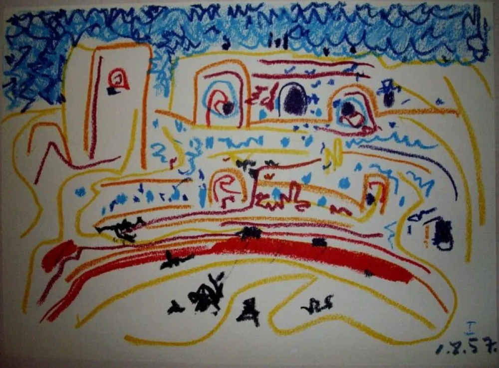 Litografía Picasso (After) - TOROS Y TOREROS