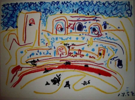 Litografía Picasso (After) - TOROS Y TOREROS