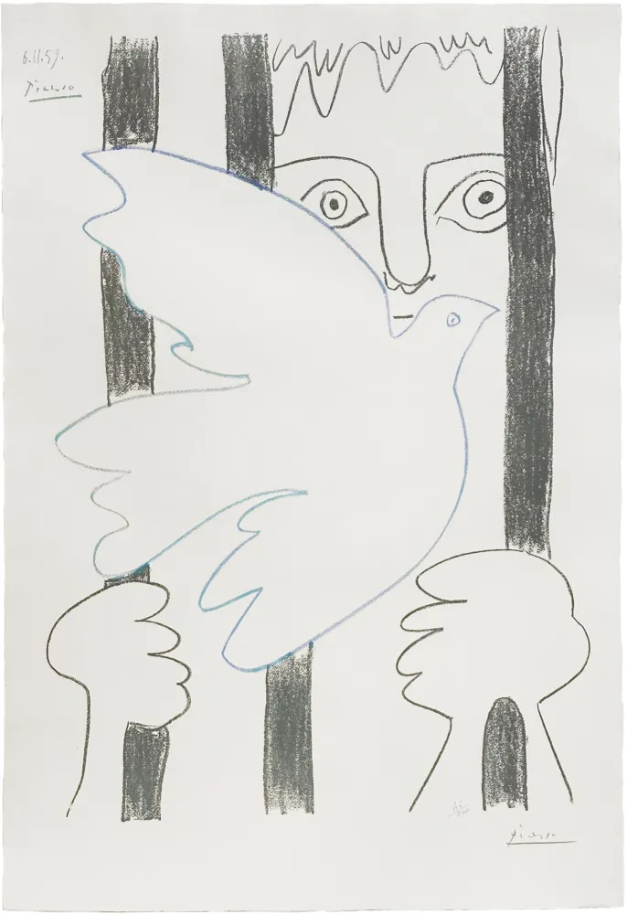 Litografía Picasso - Amnistia