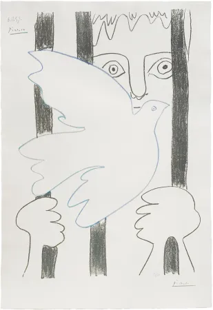 Litografía Picasso - Amnistia