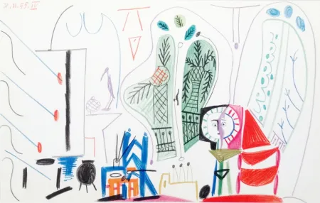 Litografía Picasso - Atelier