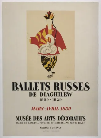Litografía Picasso - Ballets Russes