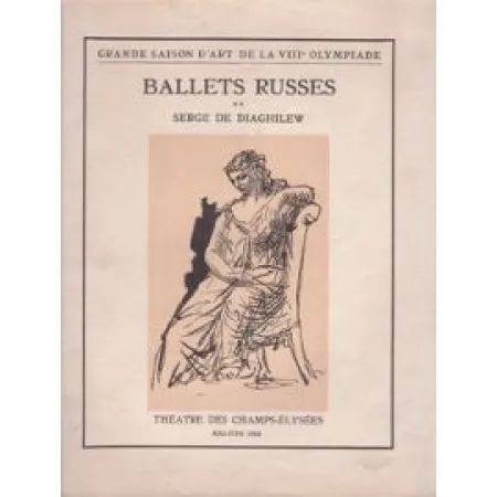 Libro Ilustrado Picasso -  BALLETS RUSSES. Grande saison d'art de la VIIIe Olympiade.
