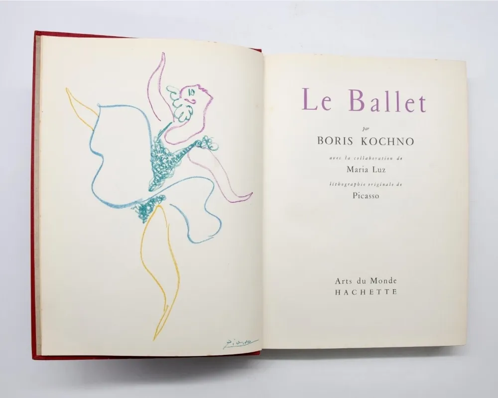Litografía Picasso - Boris Kokhno-Le Ballet- Ballerina