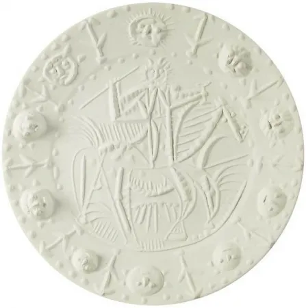 Litografía Picasso - Cavalier faun