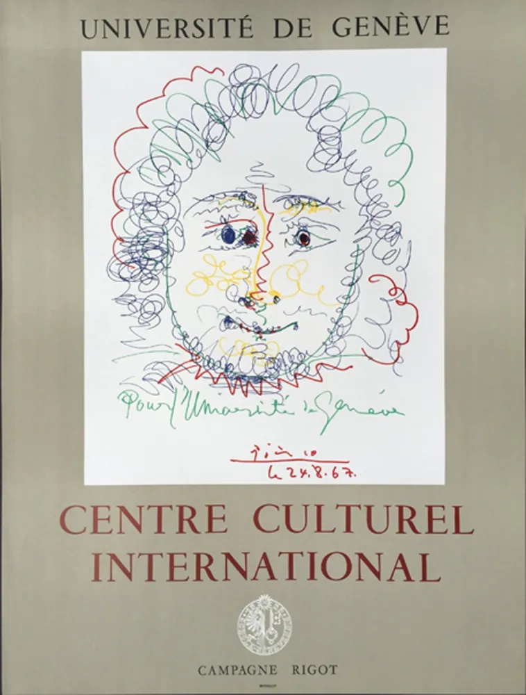 Litografía Picasso - Centre Culturel International - GENEVE