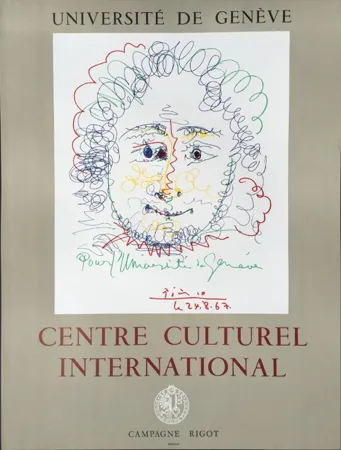 Litografía Picasso - Centre Culturel International - GENEVE