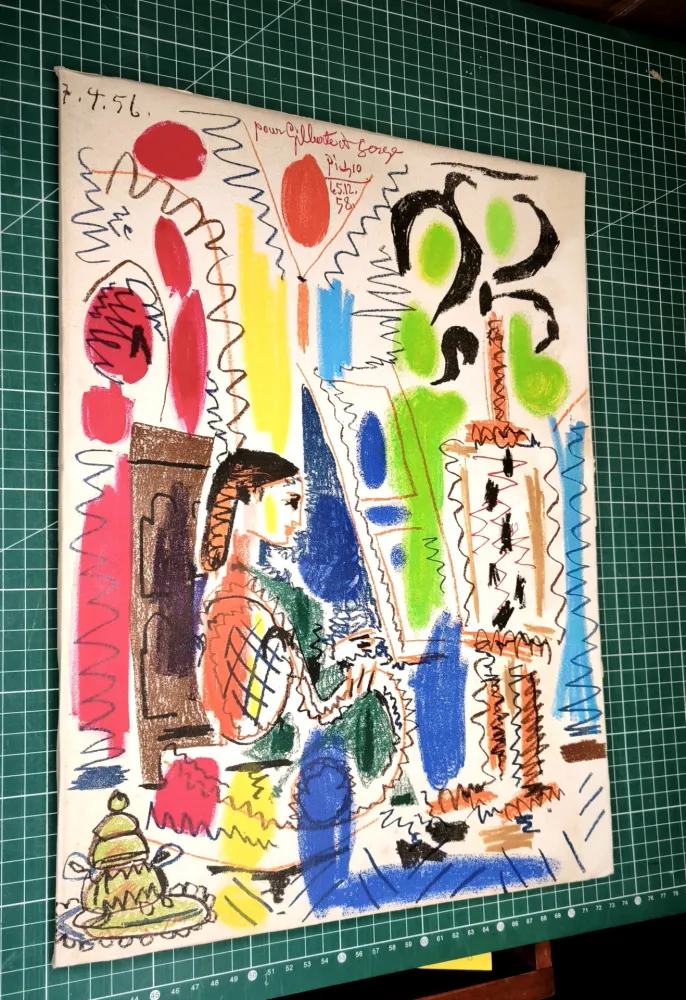 Litografía Picasso - Ces Peintres mes Amis/ L'atelier de Cannes 