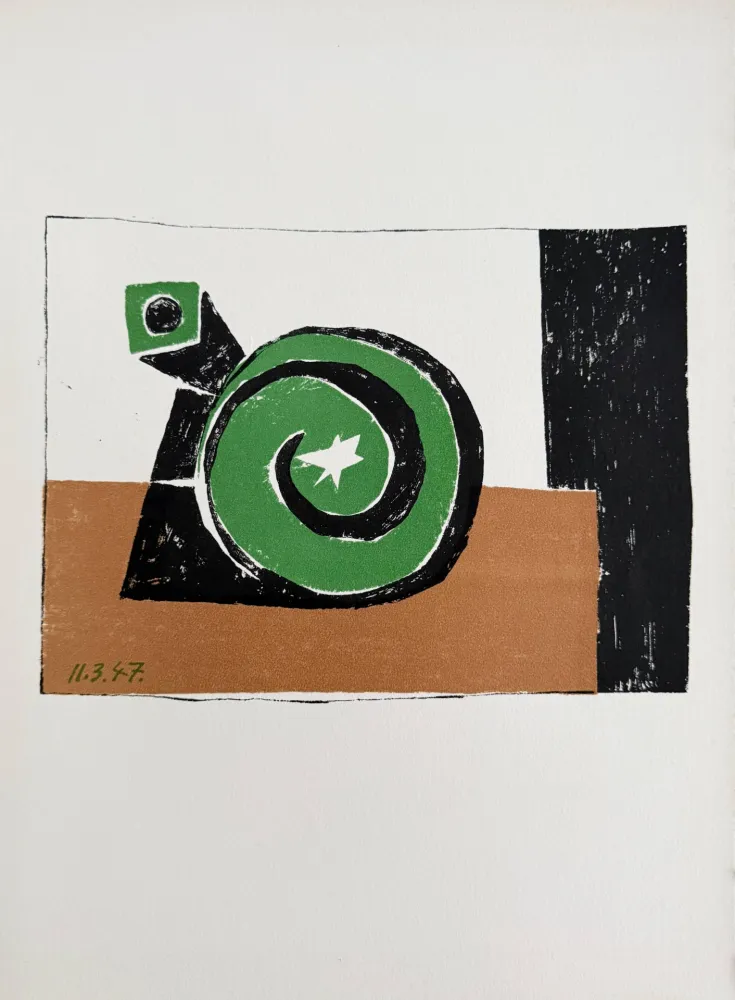 Litografía Picasso - Composition