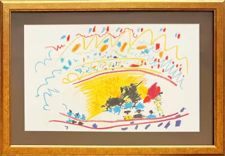 Litografía Picasso - Corrida