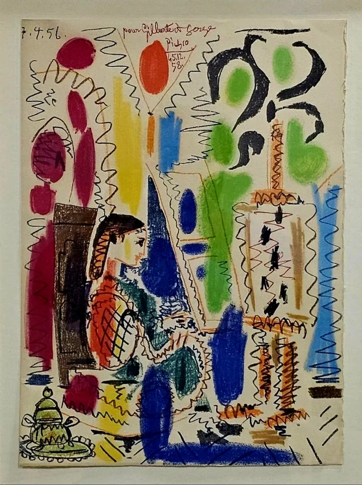 Litografía Picasso - Dan's l'atelier de Cannes 
