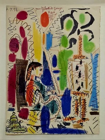 Litografía Picasso - Dan's l'atelier de Cannes 