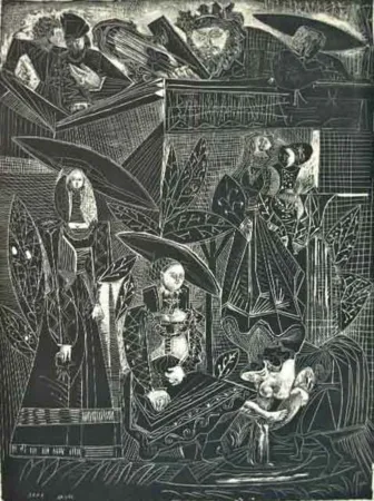 Litografía Picasso - David Et Bethsabée,