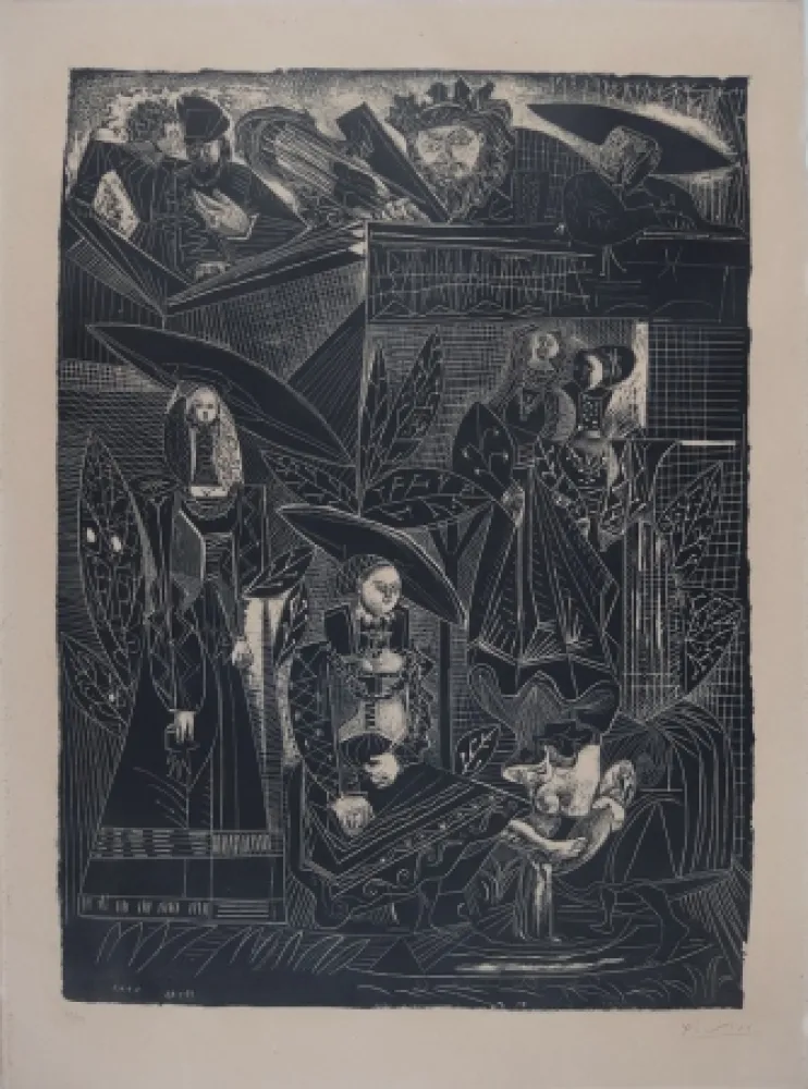 Litografía Picasso - DAVID ET BETHSABÉE